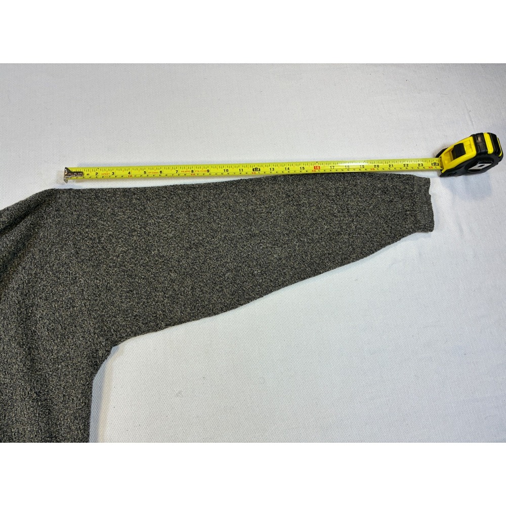 Vintage Bill Blass Menswear V-Neck Sweater XL Marled Green Grey Made in USA‎ 90s - Picture 6 of 6